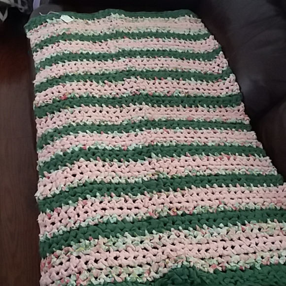 Homemade Rag Rug - Picture 2 of 2